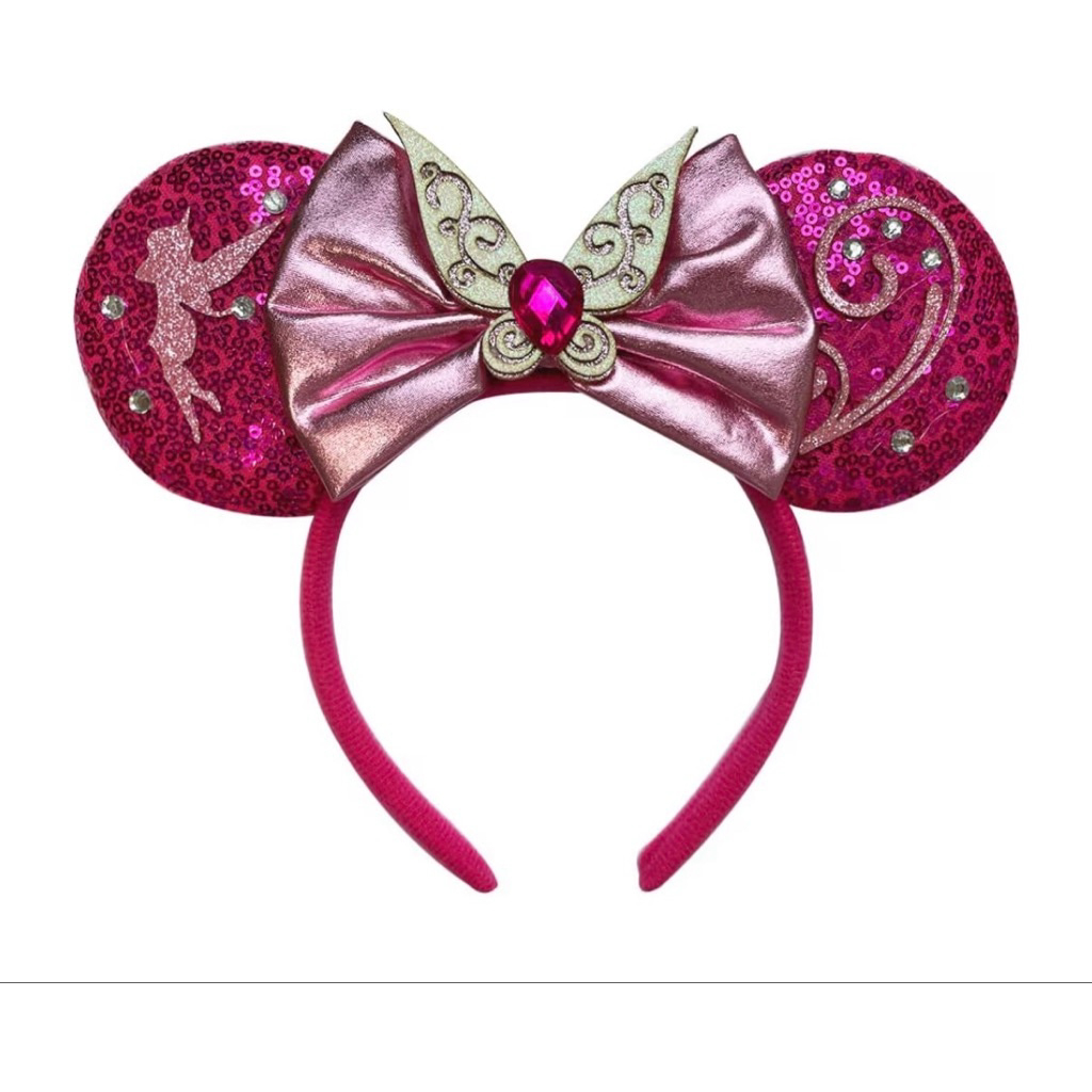 New Mouse Ear Headband Sequin Bow Hairband Princess Cosplay Adult